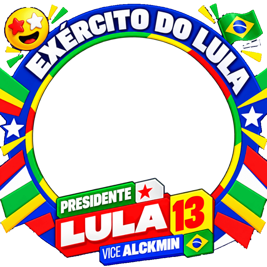 Moldura da campanha de Exército do Lula