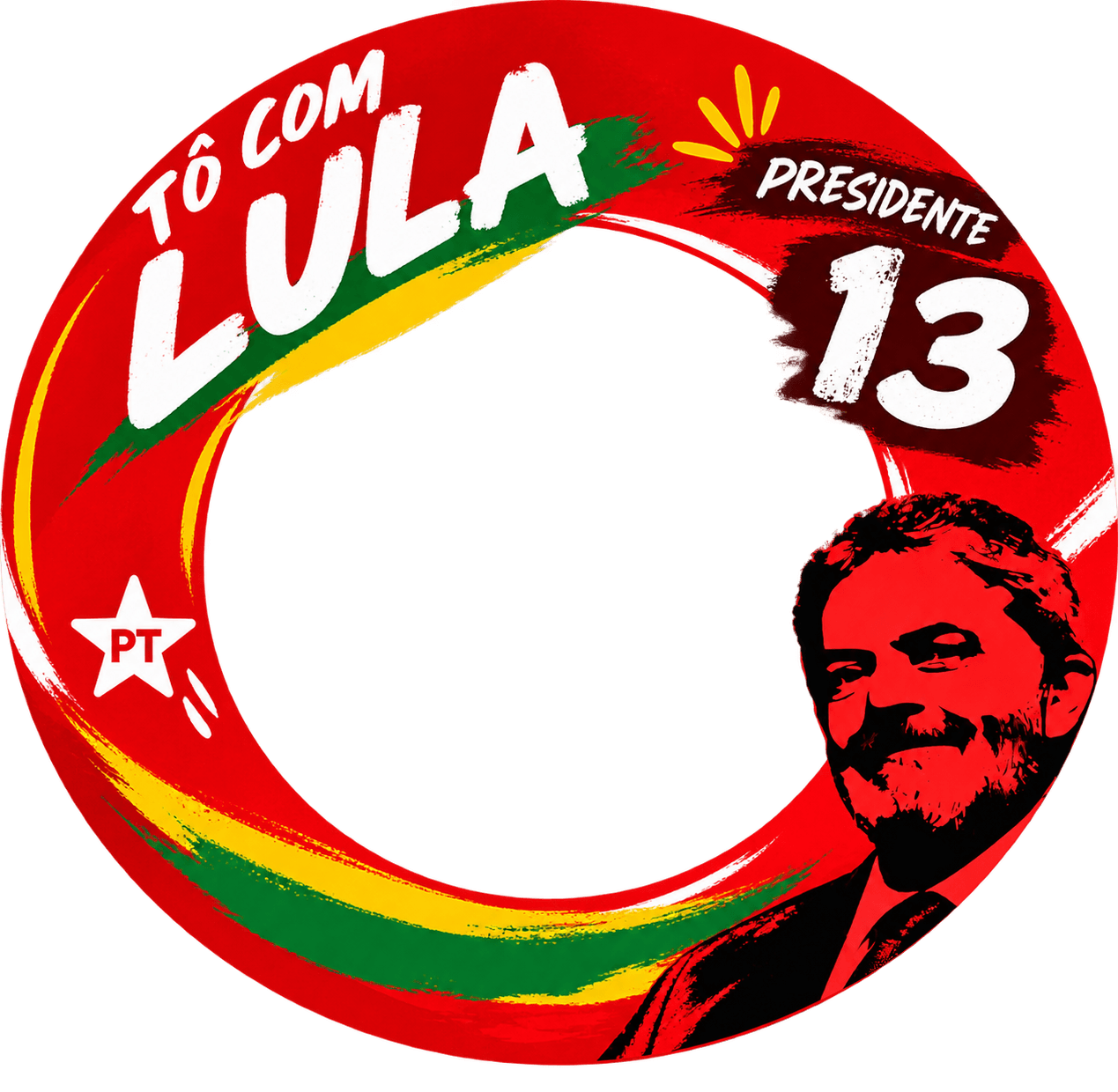 Moldura da campanha de Lula